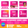All flyer mockup 8-in-1 Women Empowerment Summit Bundle