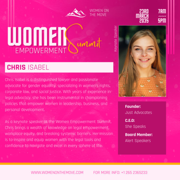 Speaker Info Flyer 8-in-1 Women Empowerment Summit Bundle